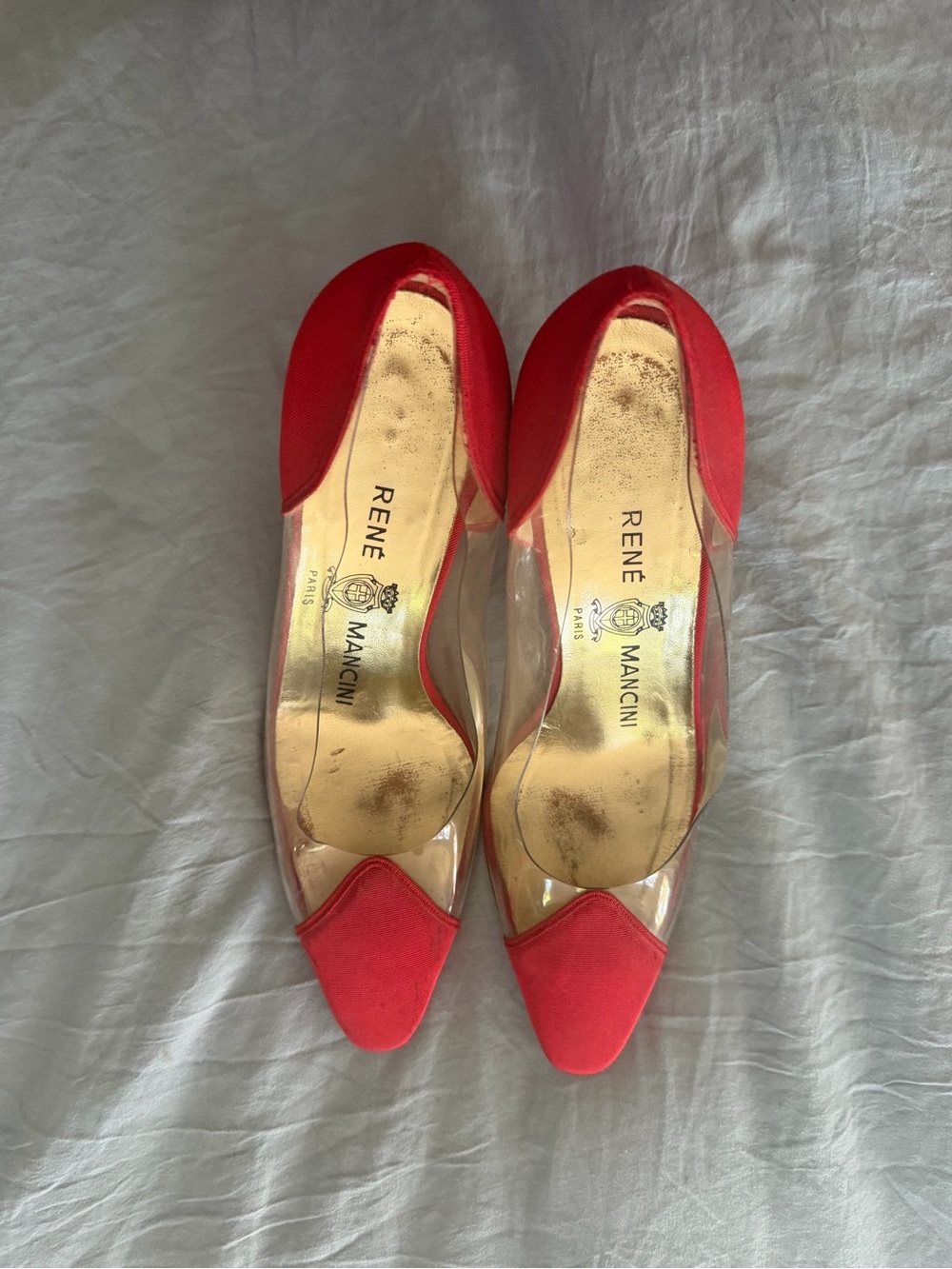 Rene Mancini Red Leather Women’s Heel